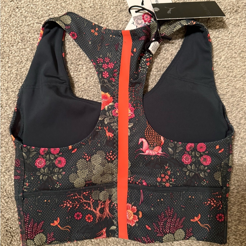 Puma Liberty Forever Luxe Bra Green Gables - Picture 3 of 5